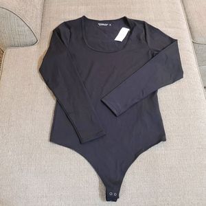 Abercrombie & Fitch Soft Collection Longsleeve Bodysuit Black Size Large